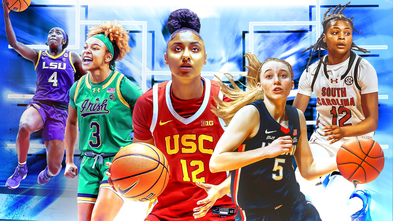 March Madness 2025 bracket: NCAA tournament women’s teams
