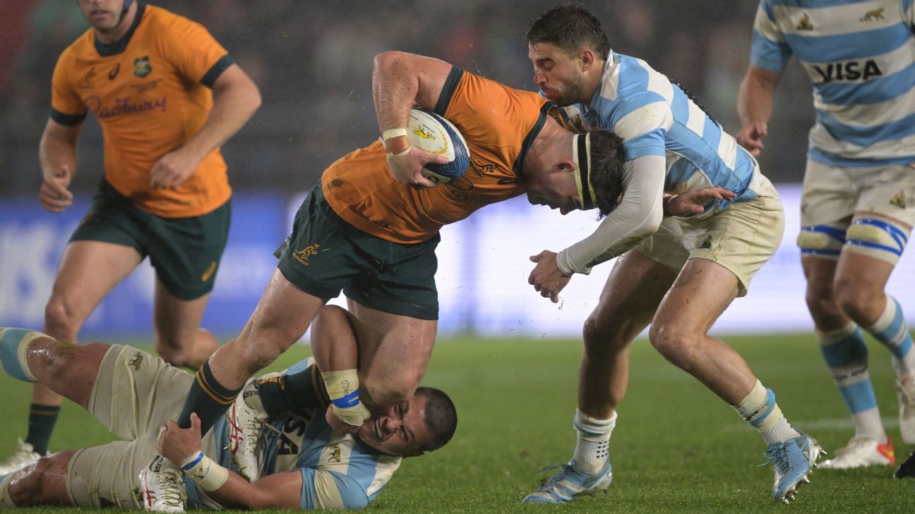Wallabies flanker Carlo Tizzano reveals ‘beef’ with England star