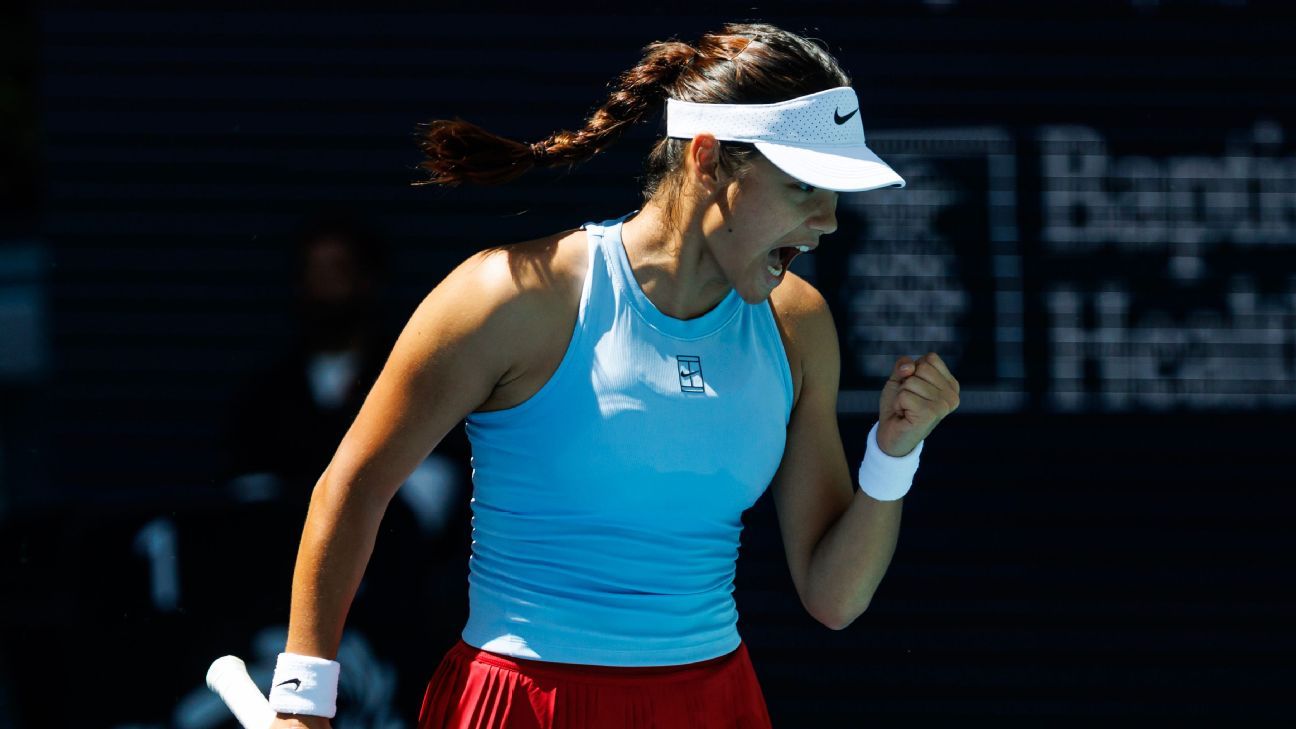 Miami Open: Emma Raducanu eases into second round