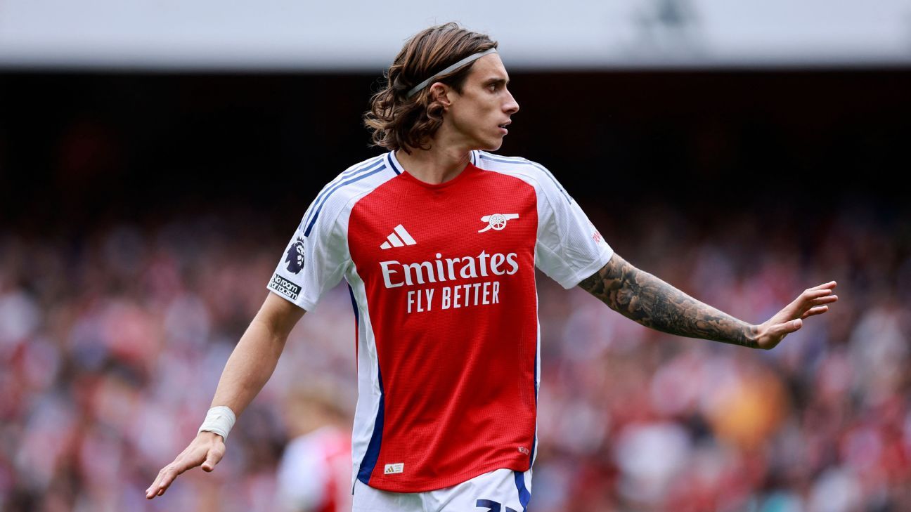 Italy’s Riccardo Calafiori returns to Arsenal after knee injury
