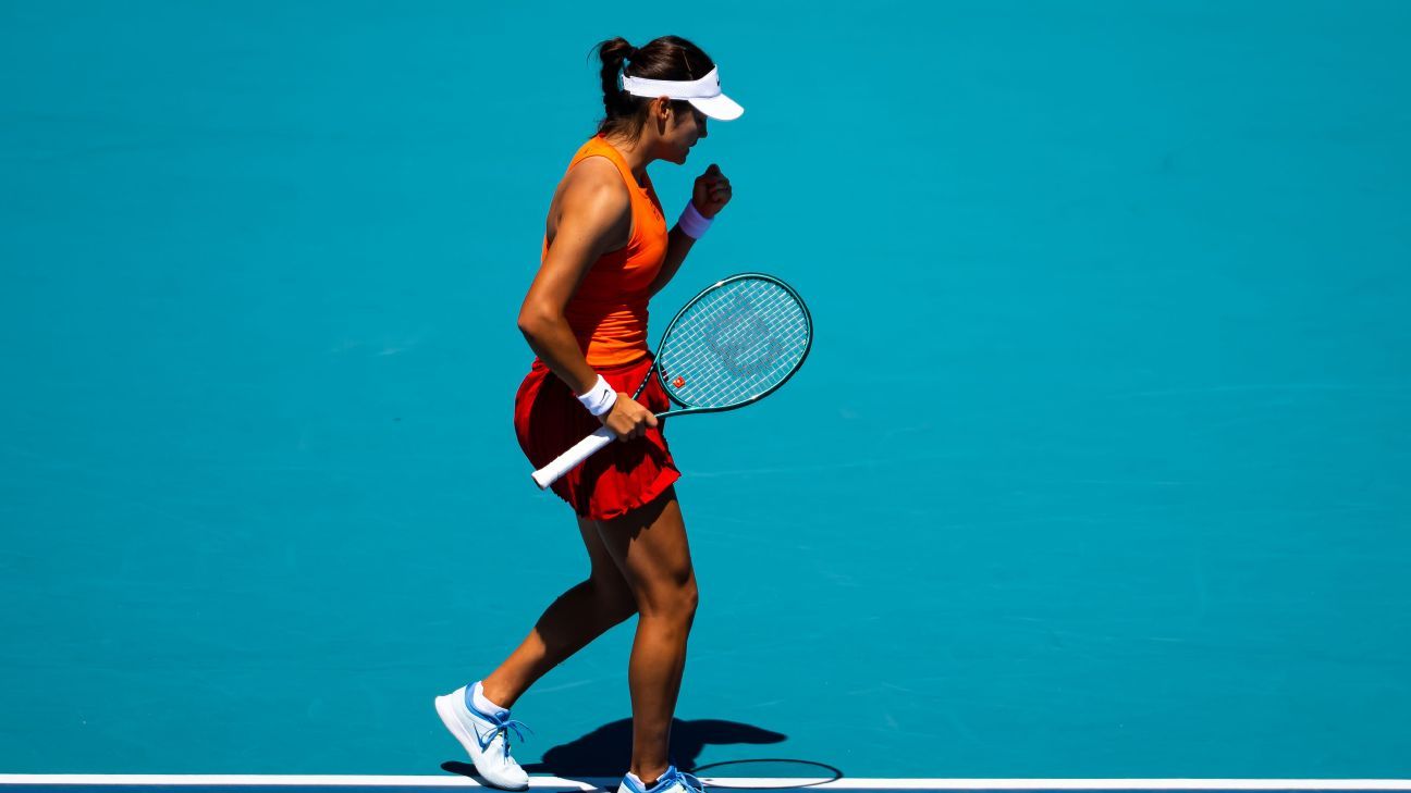 Miami Open: Emma Raducanu into round of 16 after opponent retires