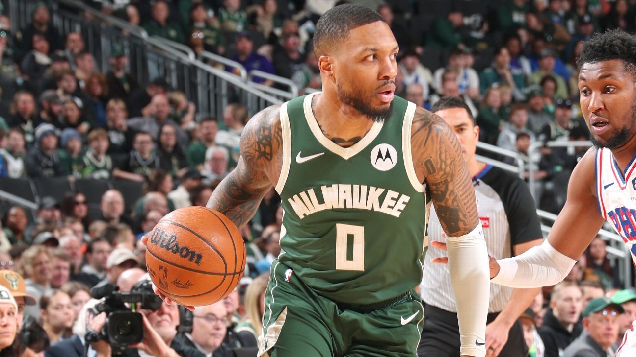 Bucks’ Damian Lillard to miss start of NBA playoffs, sources say