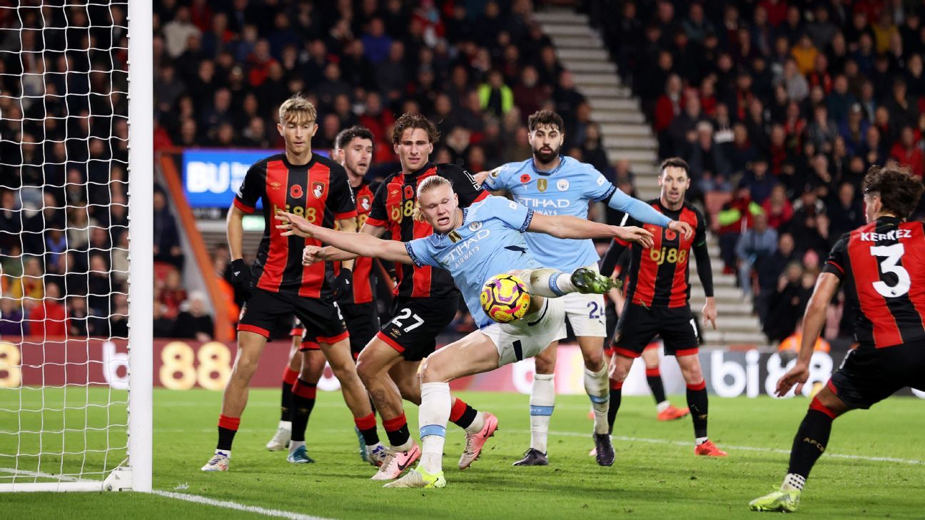 Bournemouth vs Man City: Time, how to watch, stats, team news