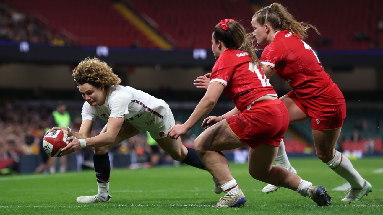 England 67 Wales 12: Ellie Kildunne scores eight-minute hat trick in rout
