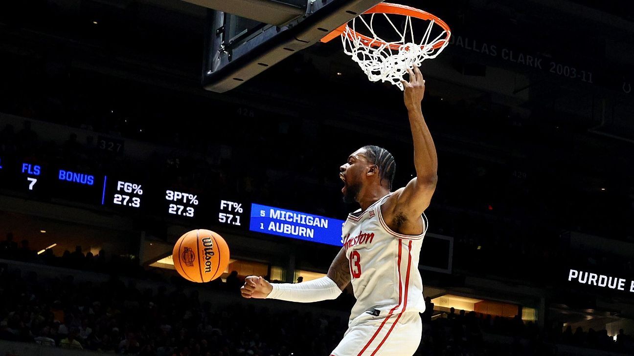 Tracking Sunday’s Elite Eight games: Houston vs. Tennessee, Auburn vs. Michigan State