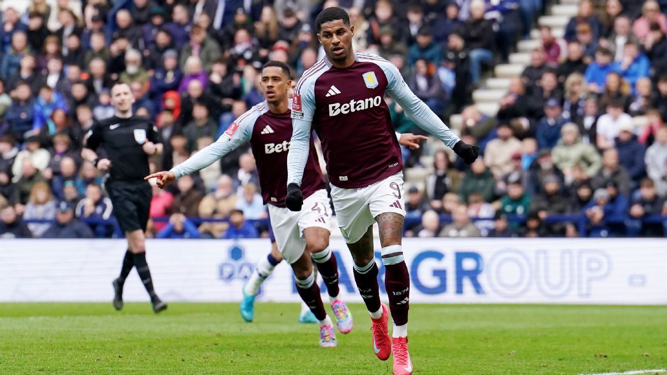 Marcus Rashford: ‘Great feeling’ to score first Aston Villa goals