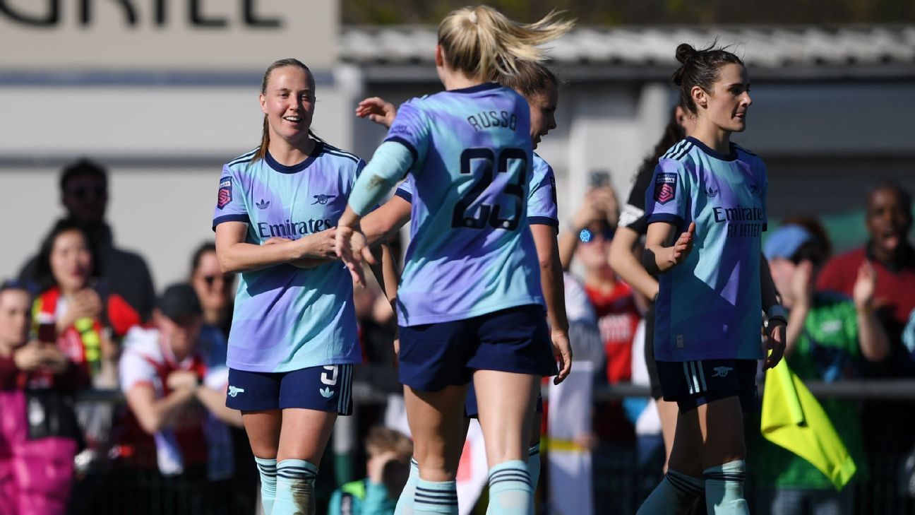 Arsenal, Man United keep pressure on WSL leaders Chelsea