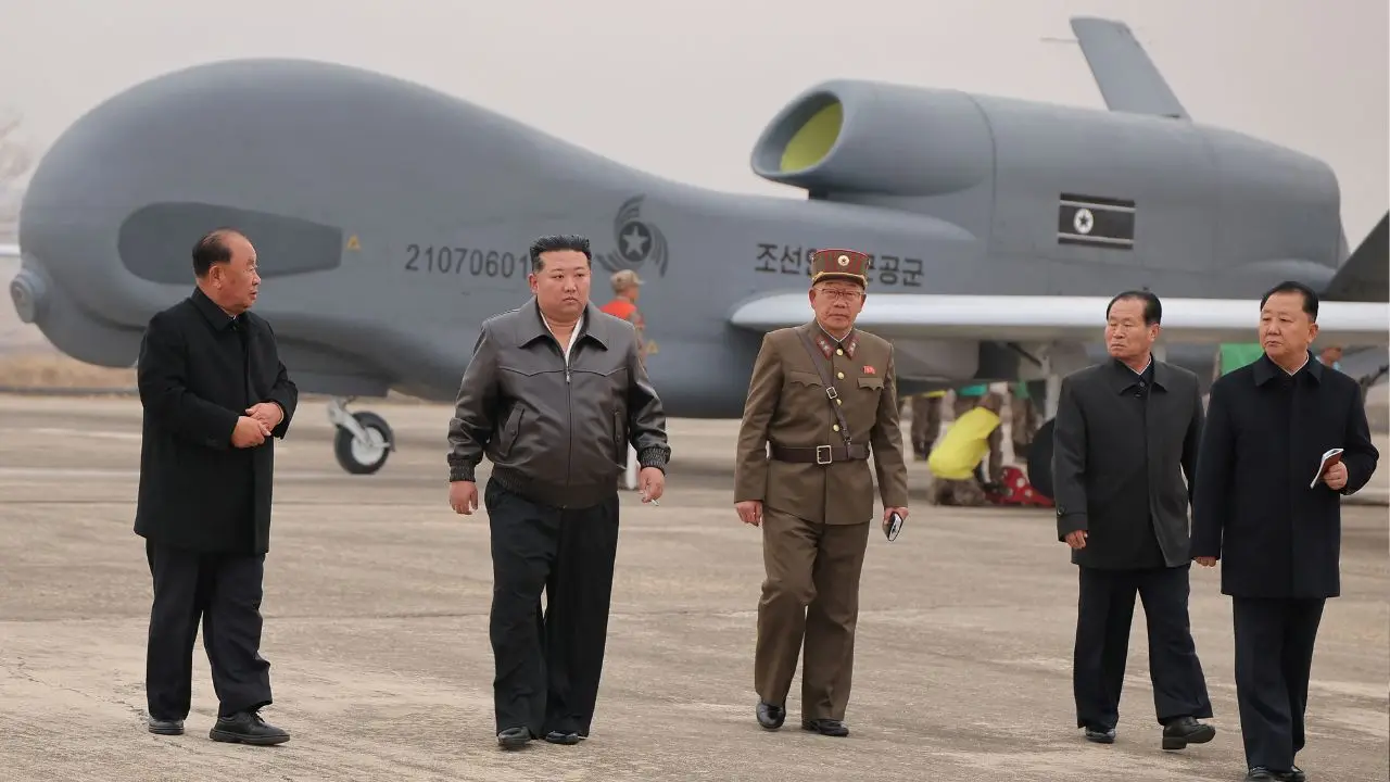 North Korea’s Kim Jong Un oversees test of AI-powered suicide drones