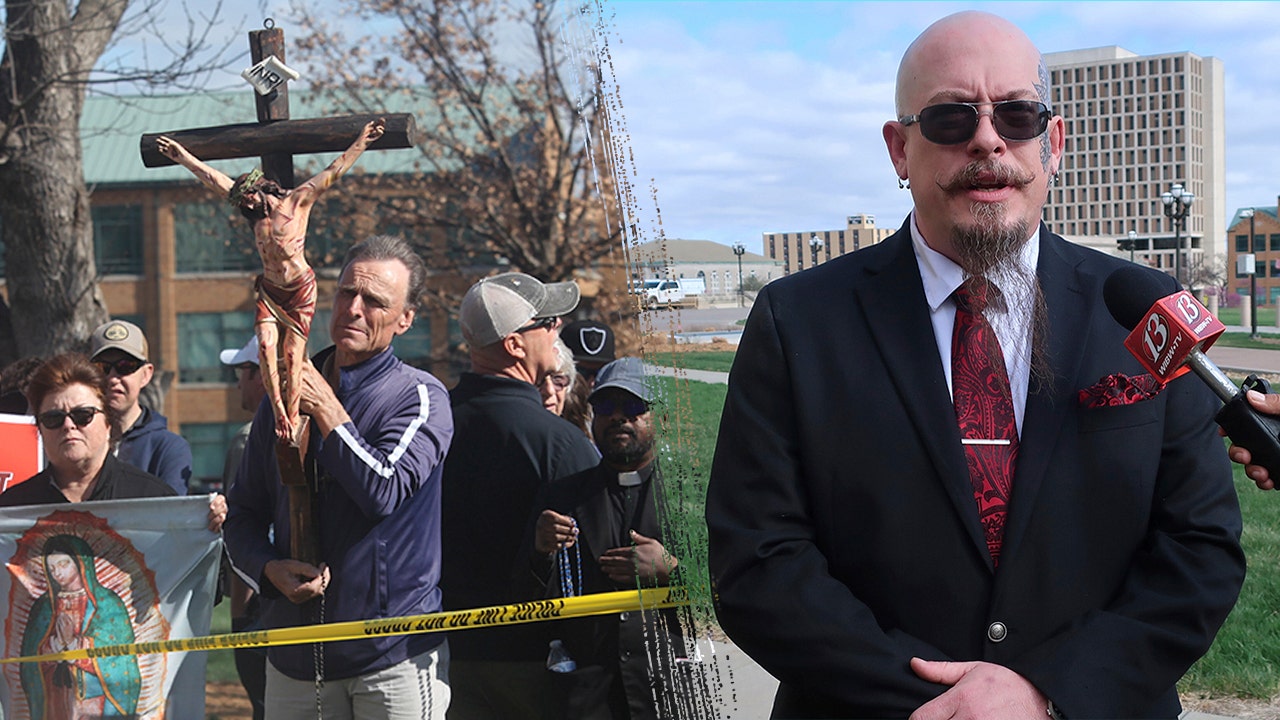 Satanic leader arrested after Black Mass, scuffle at Kansas Statehouse