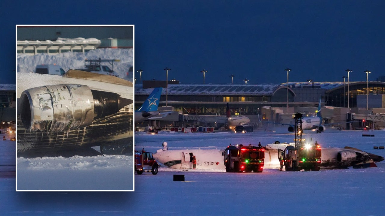 Investigators say landing gear collapsed in Delta jet crash in Toronto