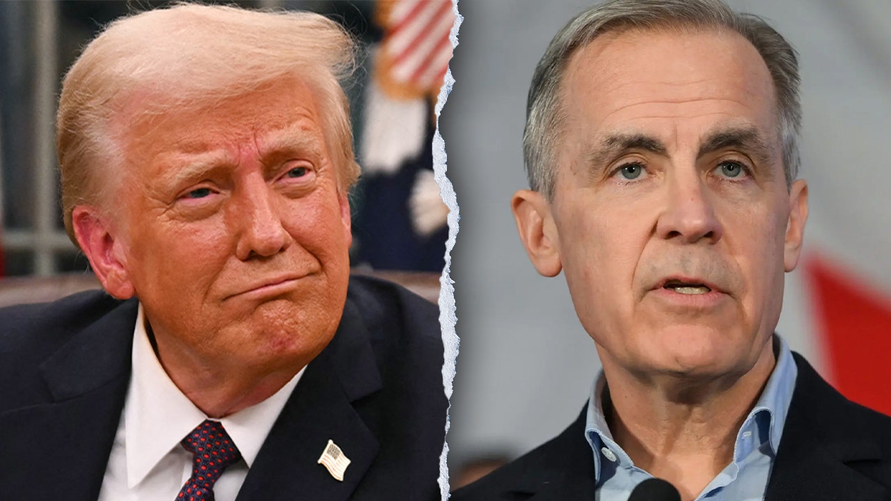 Trump declines to call Canada “liberal” and says border is an “artificial line”