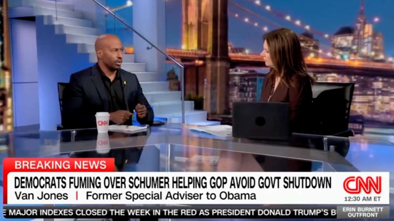 Van Jones remarks on ‘volcanic anger’ Dems have for Schumer over spending bill
