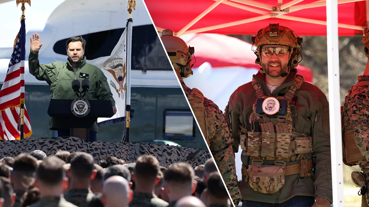 Vance celebrates ‘no more quotas’ in the military in visit with Marines