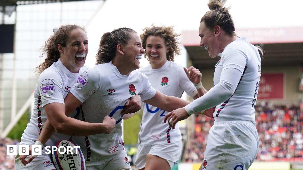 England 59-7 Scotland: Red Roses set up Women’s Six Nations Grand Slam decider with France