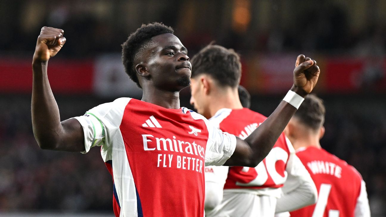 Bukayo Saka makes Arsenal return: Winger on bench vs Fulham