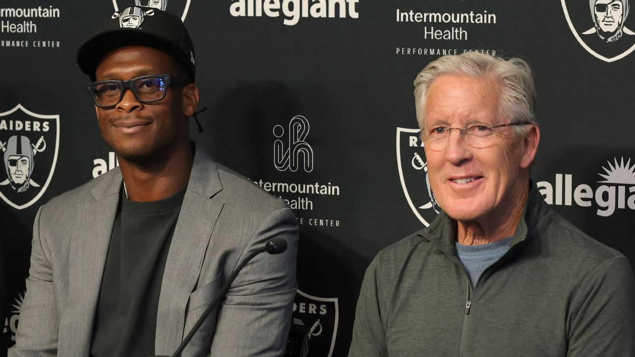 Raiders QB Geno Smith excited to reunite with Pete Carroll