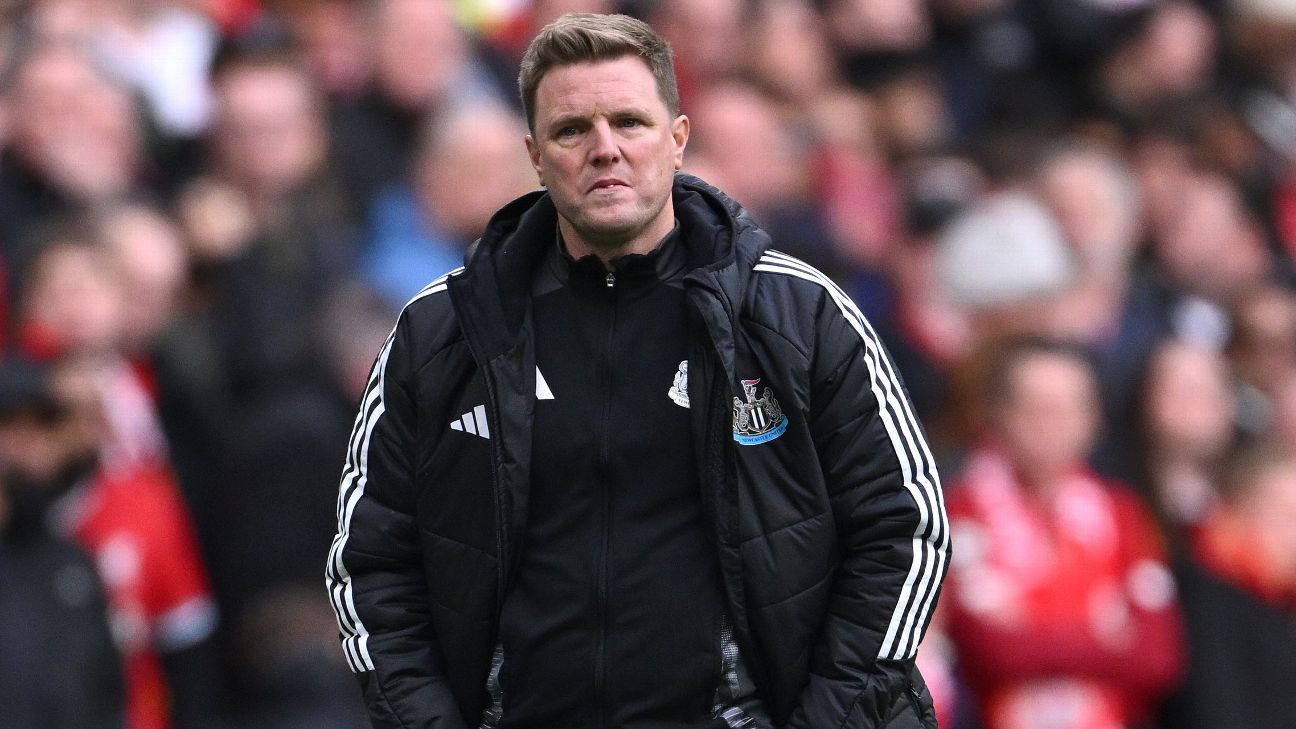 Newcastle boss Eddie Howe hospitalised, to miss Man United clash