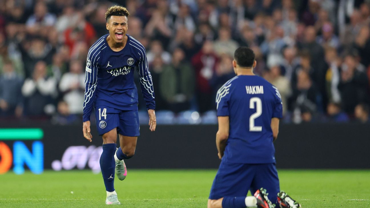 Aston Villa give PSG a late scare in Champions League