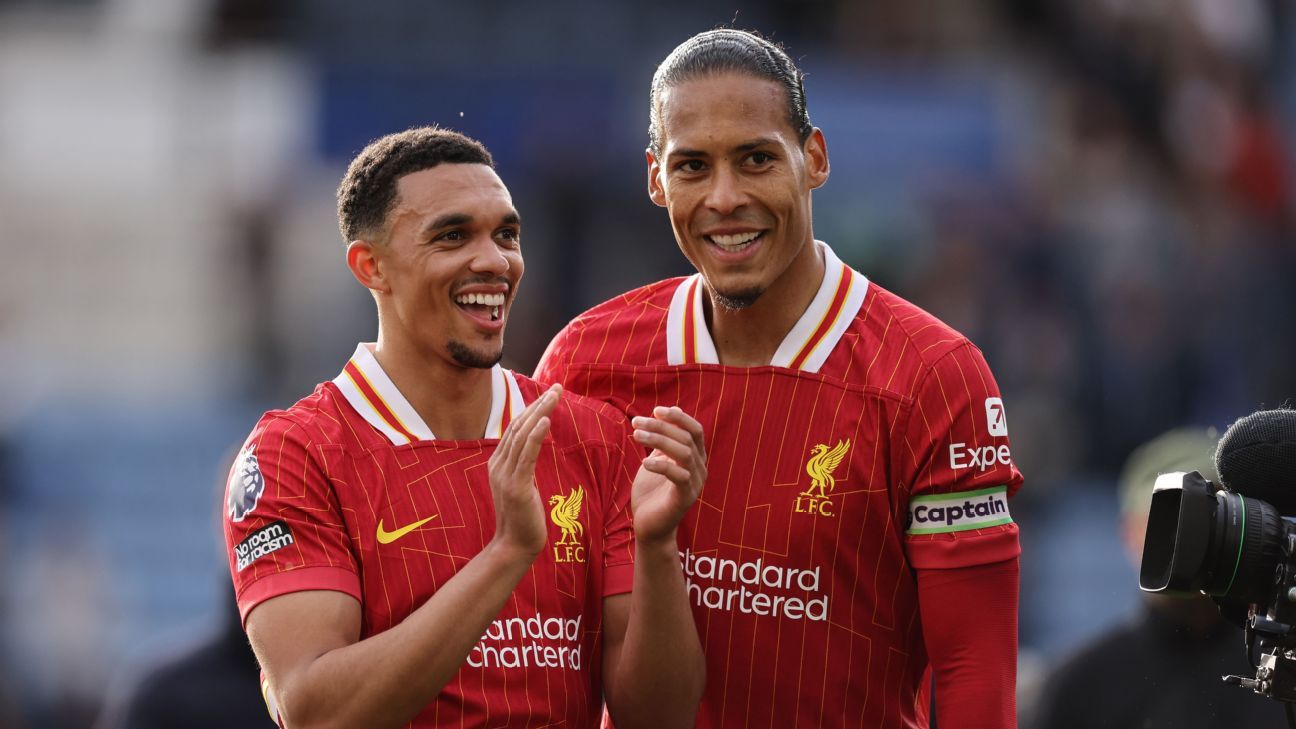 Liverpool’s Virgil van Dijk on Trent Alexander-Arnold: ‘Deserves applause’