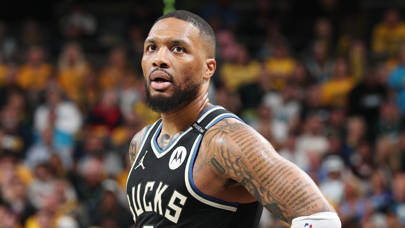 ‘Winded’ Lillard struggles in return as Bucks drop Game 2