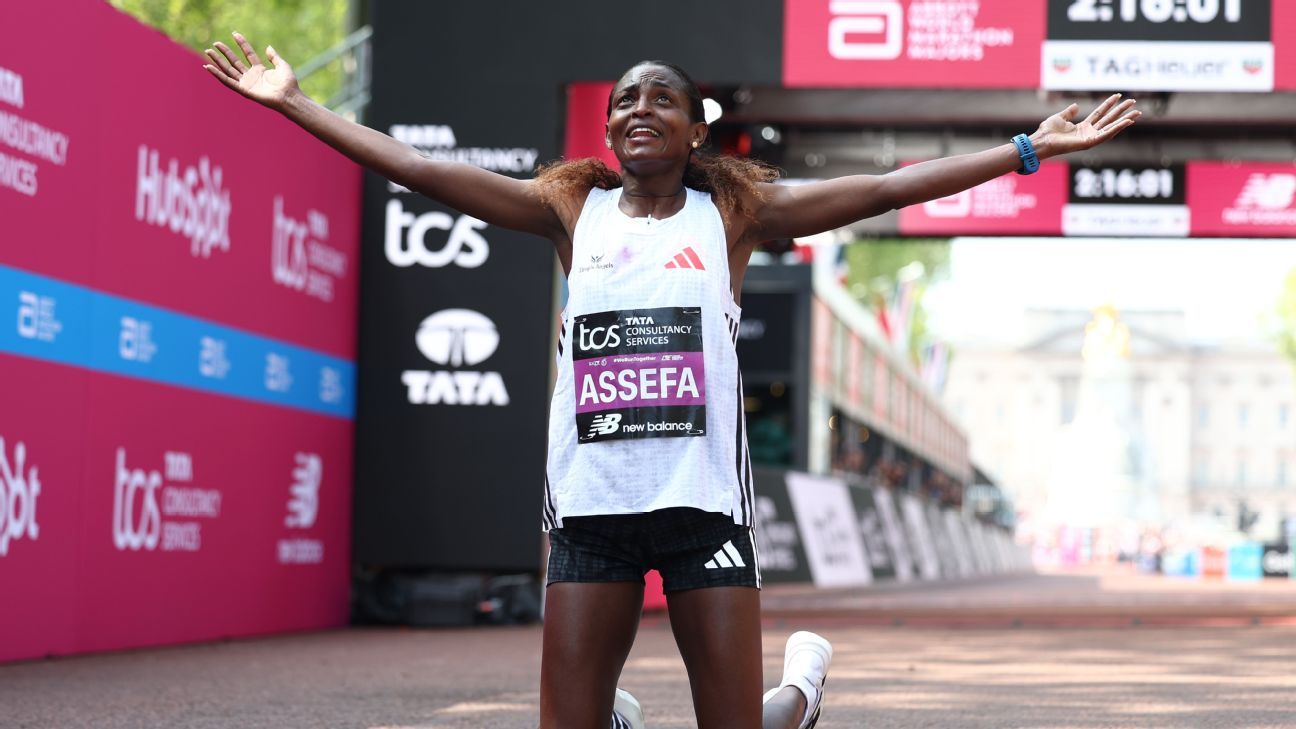 London Marathon 2025: Ethiopia’s Tigst Assefa shatters women’s-only world record