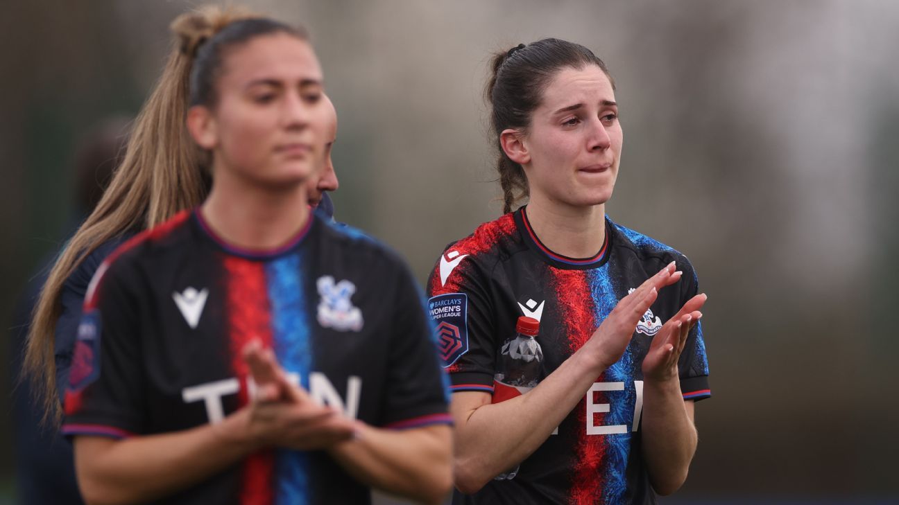 Crystal Palace relegated from WSL after latest drubbing