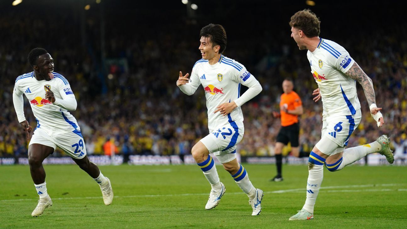 Leeds United win takes Championship title race to last day
