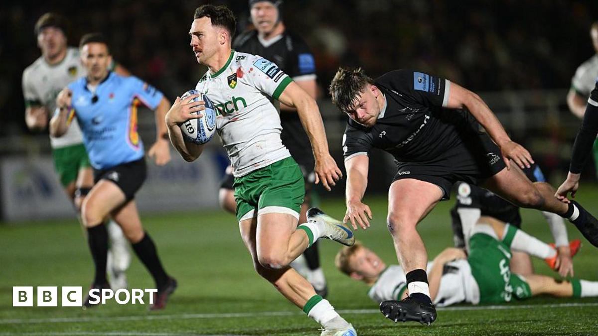 Premiership: Newcastle 34-35 Northampton: Saints hold-off Newcastle comeback for narrow win