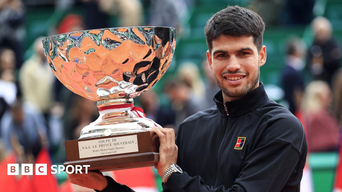 Monte Carlo Masters: Carlos Alcaraz beats Lorenzo Musetti to win title for first time