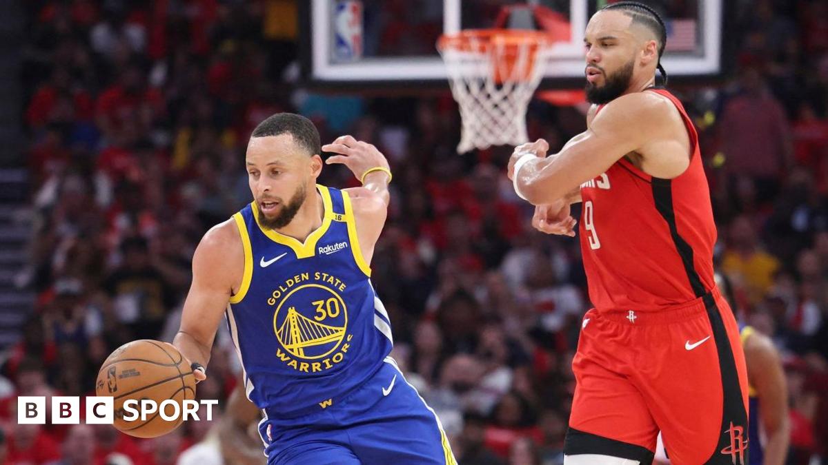 NBA play-offs: Stephen Curry leads Golden State Warriors to win at Houston Rockets