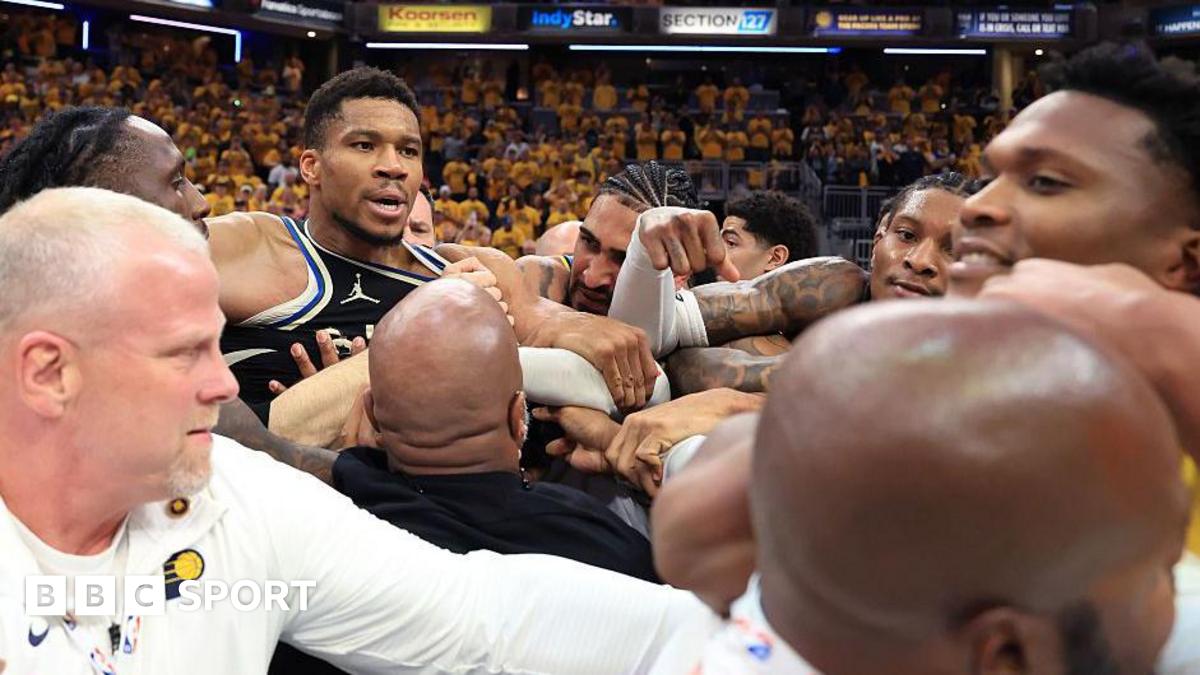NBA play-offs: Pacers beat Bucks as Antetokounmpo criticises ‘disrespectful’ father