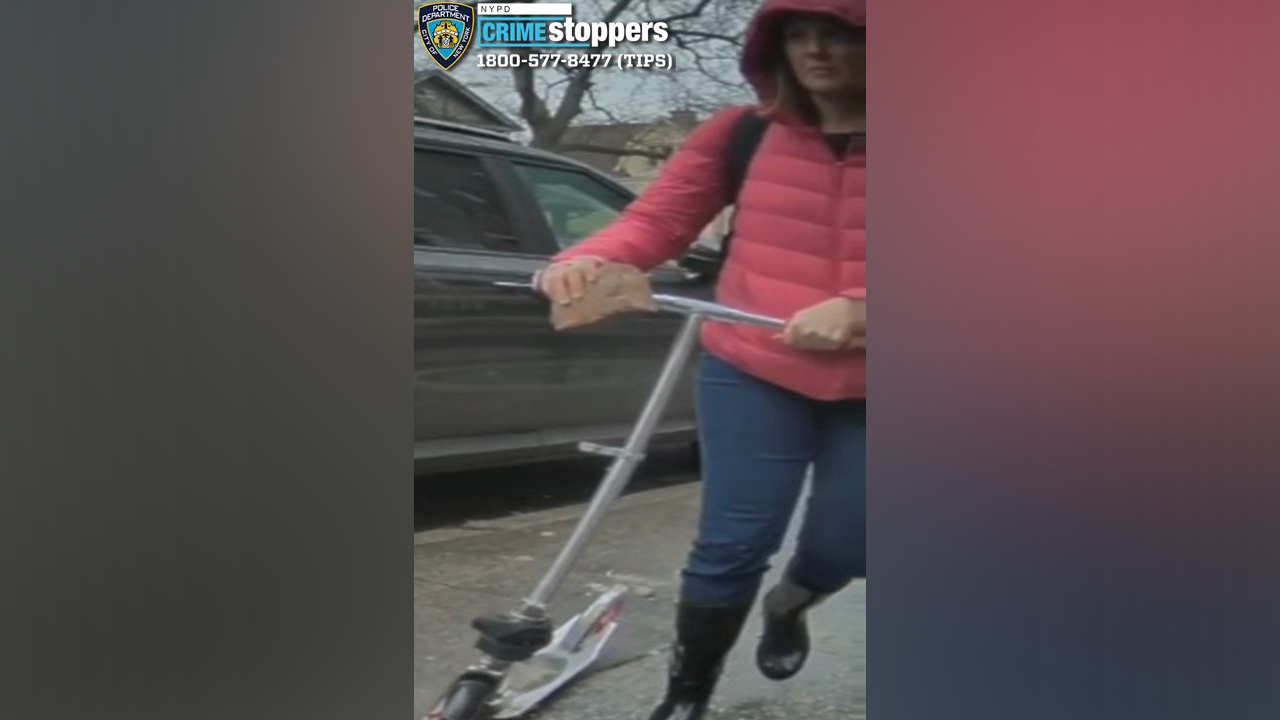 NYPD searches for scooter-riding woman who left brick with swastika on Tesla Cybertruck in Jewish community