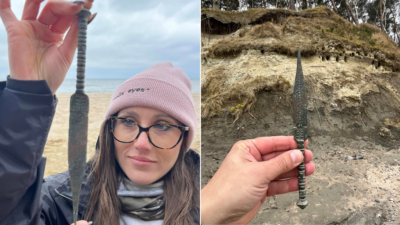 Pair walking on beach in Poland stumble across deadly weapon