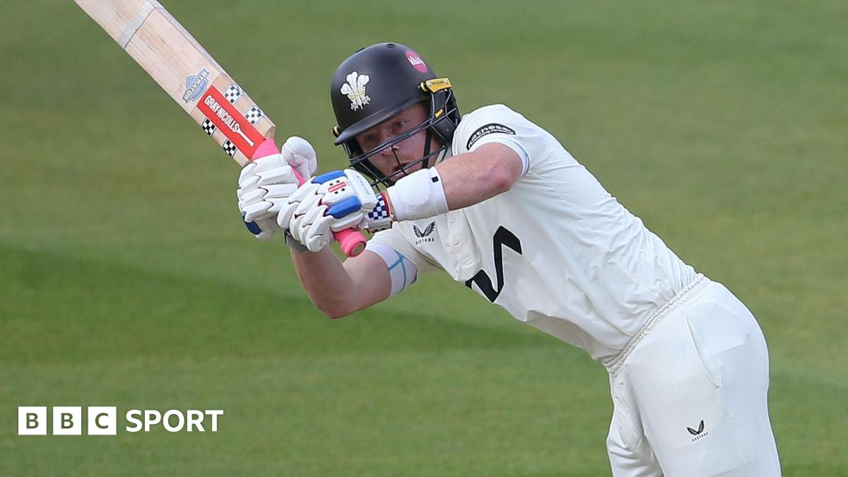 County Championship: Ollie Pope and Dan Lawrence hit tons for Surrey at Sussex