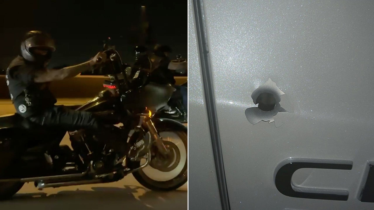 Video shows biker shooting at motorist on Florida highway