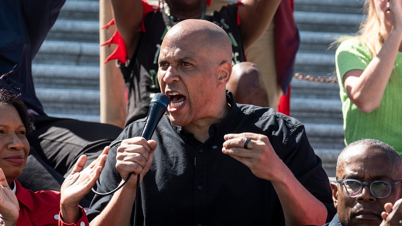 Dems take ‘moral moment’ on Capitol steps as Congress is back in session