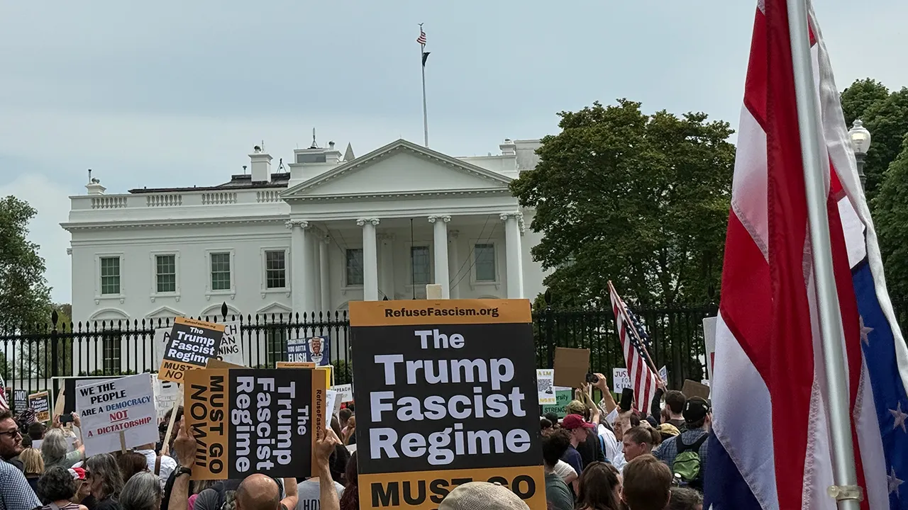 Protesters target Trump administration policies with march to White House