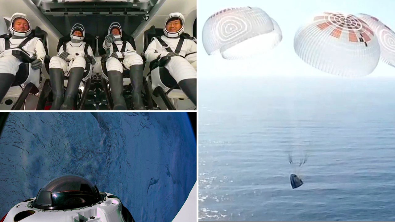 First private SpaceX polar orbit mission splashes down near California