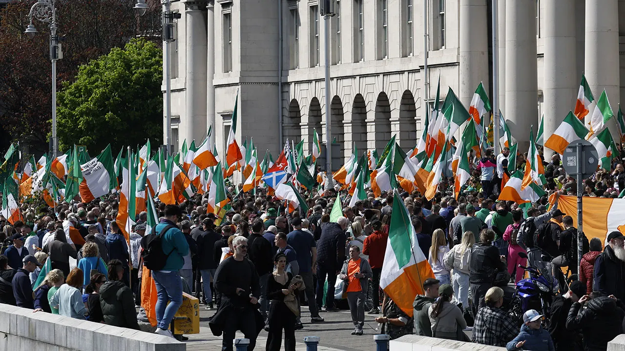 Ireland presidential hopeful Conor McGregor praises Dublin march