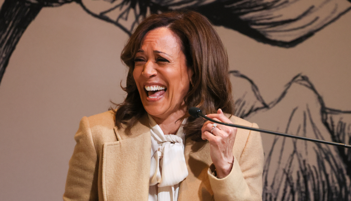 Kamala Harris makes first critique of President Trump in latest speech