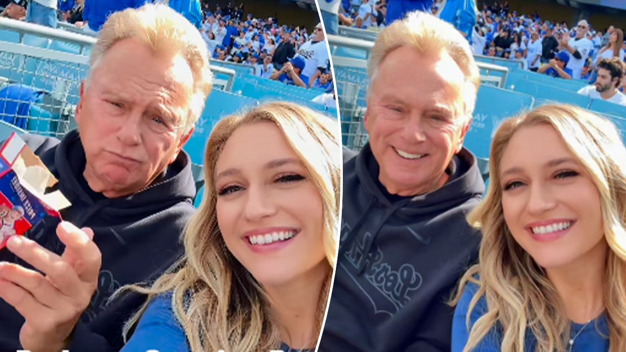 Pat Sajak steps out for Dodgers Opening Day in Los Angeles