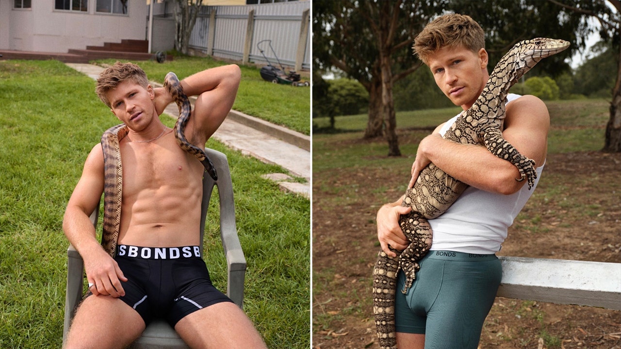 Robert Irwin shocks fans by posing shirtless for underwear ads