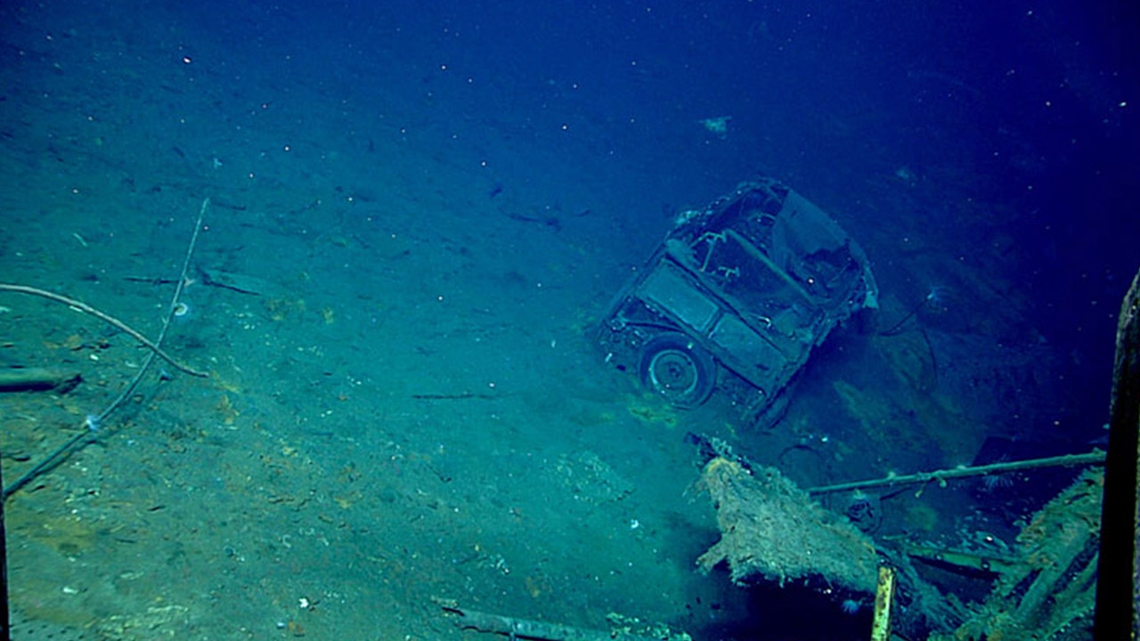 Vintage Ford car from World War II discovered on bottom of ocean