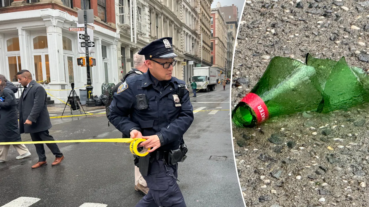 Woman attacked with glass shard while strolling around ritzy NYC shopping hub