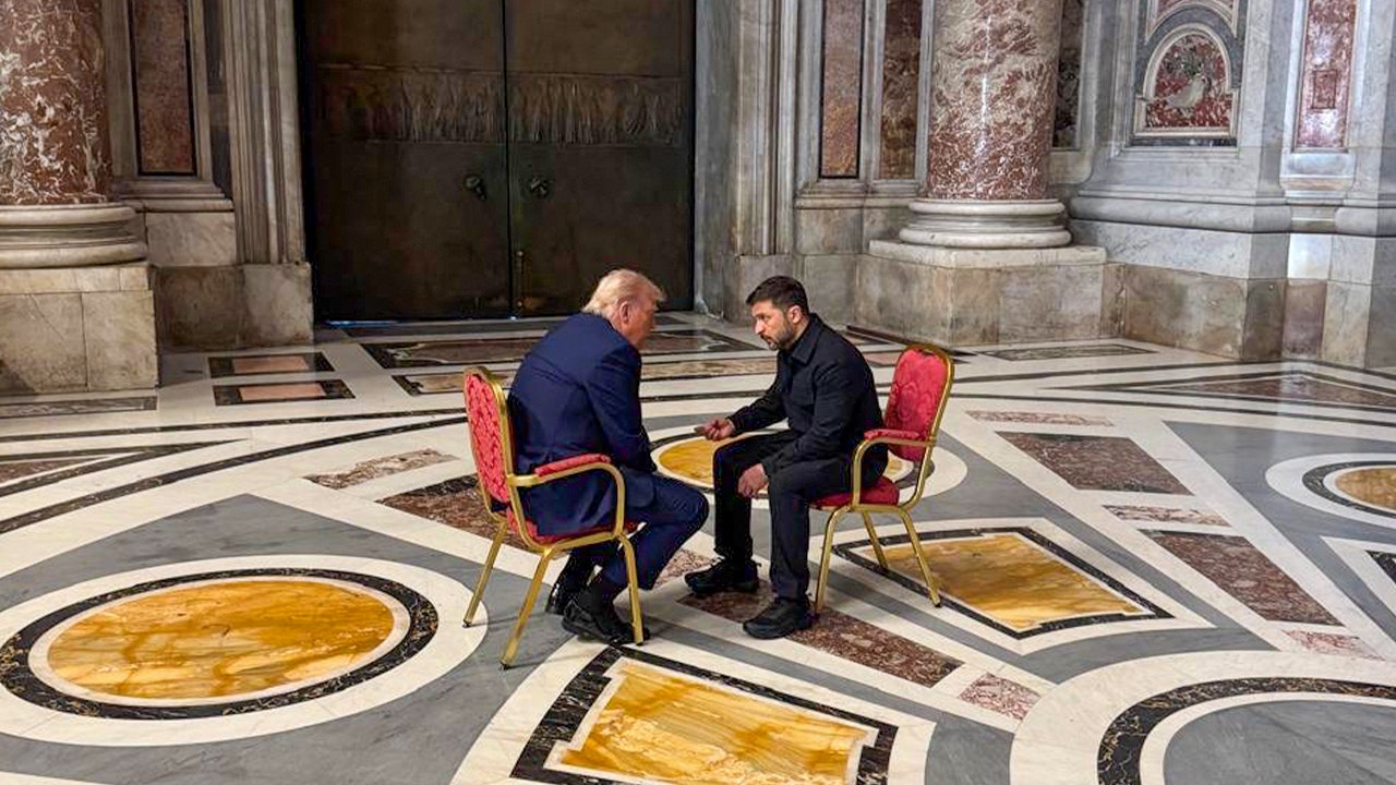 Trump meets Zelenskyy in Rome amid stalled Russia-Ukraine peace efforts