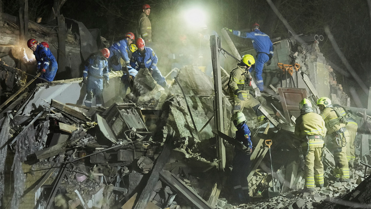 Russia blamed for overnight strike on Kyiv that killed multiple people, injured dozens