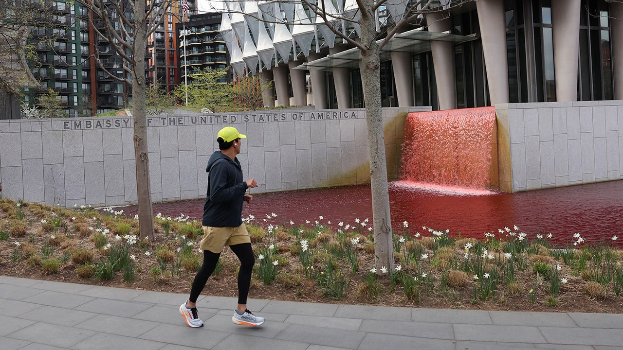 Greenpeace UK leader arrested for targeting US embassy with red dye: report