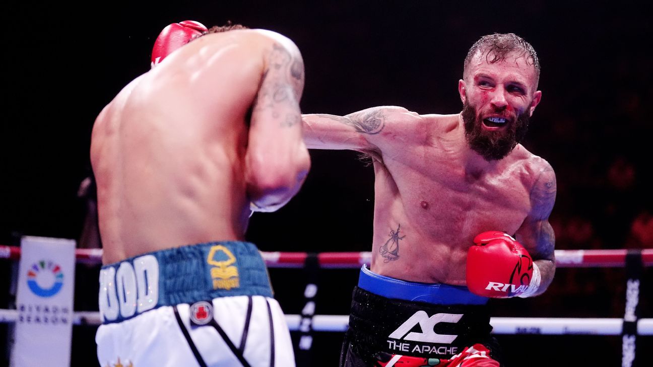 Anthony Cacace ends Leigh Wood’s comeback with ninth-round TKO