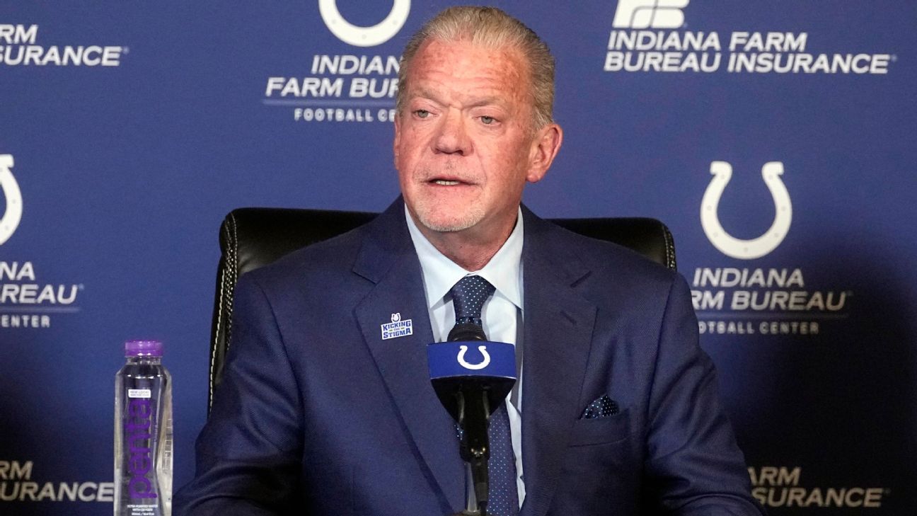 Indianapolis Colts owner and CEO Jim Irsay dies at 65