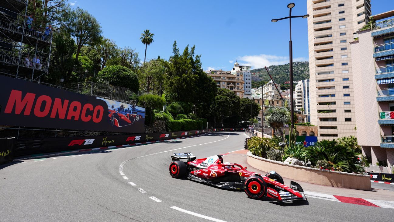 Monaco GP: Charles Leclerc tops Friday practice after collision